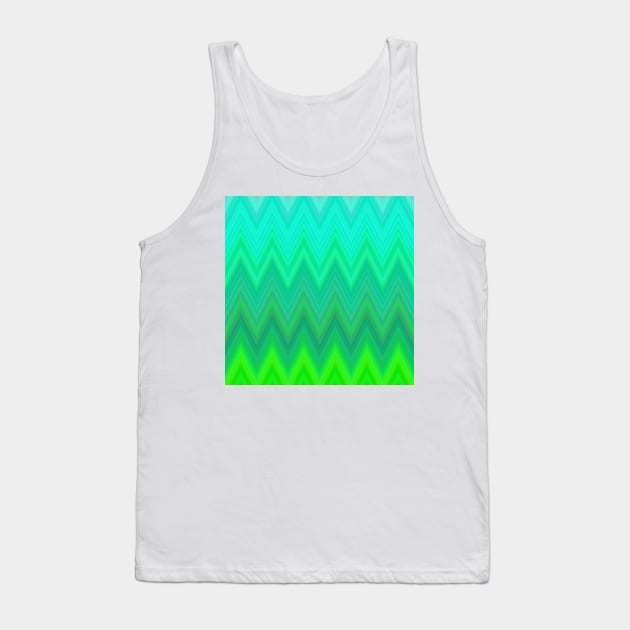 Graphic Green Tank Top by Design Anbay
